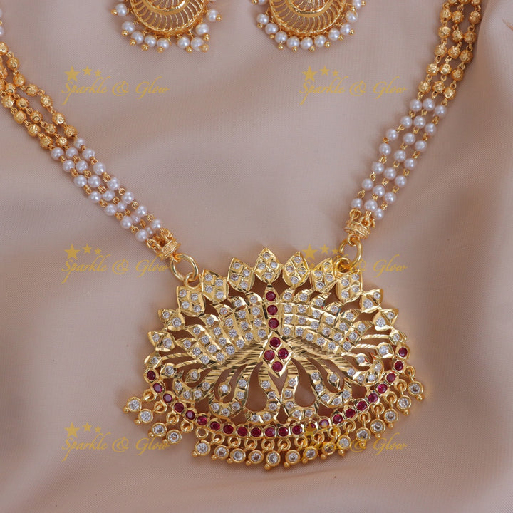 Exquisite Pearl & Gold Necklace for Weddings