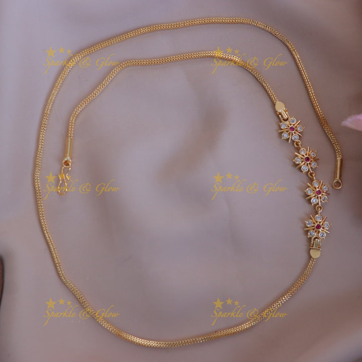 Exquisite Floral Gold Long Necklace for Festive Glam