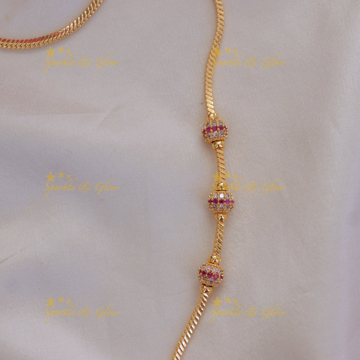 Exquisite Gold-Plated Beads Necklace for Any Occasion
