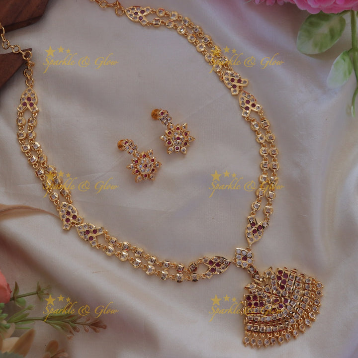 Exquisite Gold Stone Necklace - Wedding Perfection