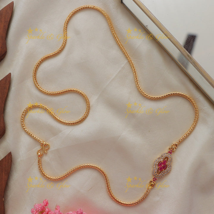 Elegant Floral Mangalsutra Necklace for Weddings