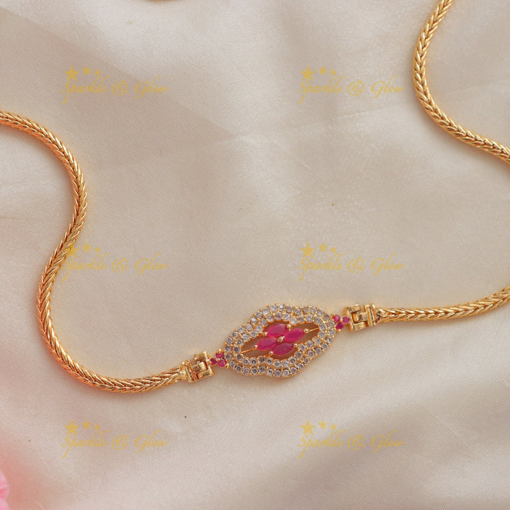 Elegant Floral Mangalsutra Necklace for Weddings