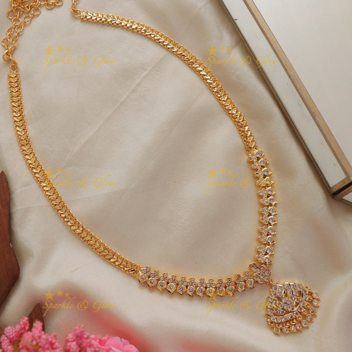 Exquisite White Stone Mango Necklace for Elegance