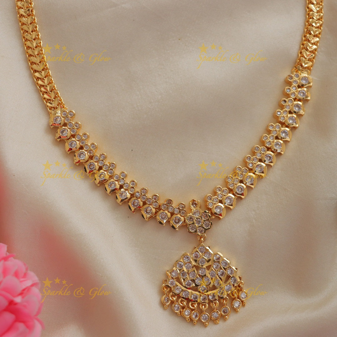 Exquisite White Stone Mango Necklace for Elegance