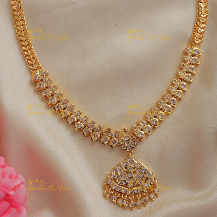 Exquisite White Stone Mango Necklace for Elegance
