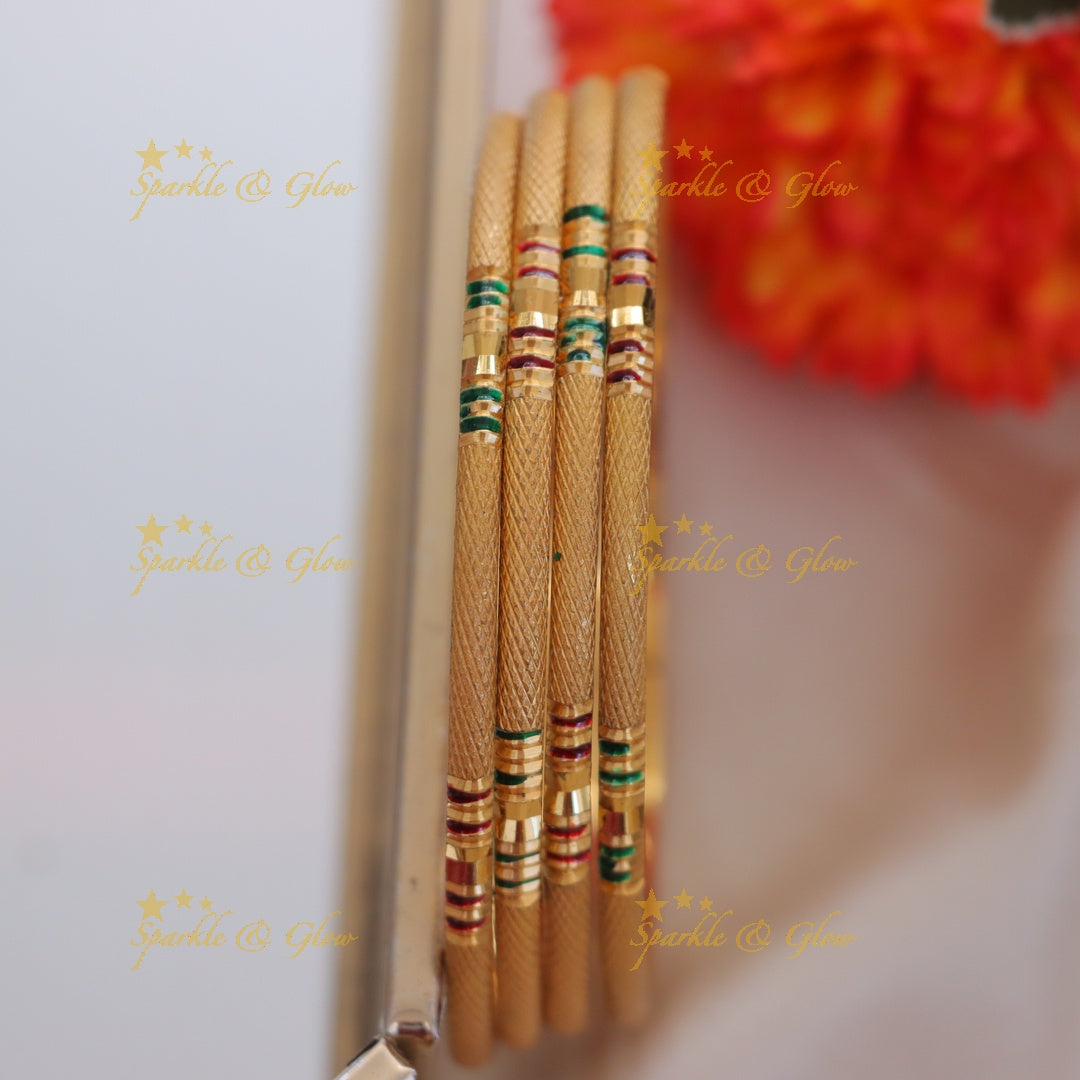 Exquisite Gold Tone Bangles for Weddings & Festivals