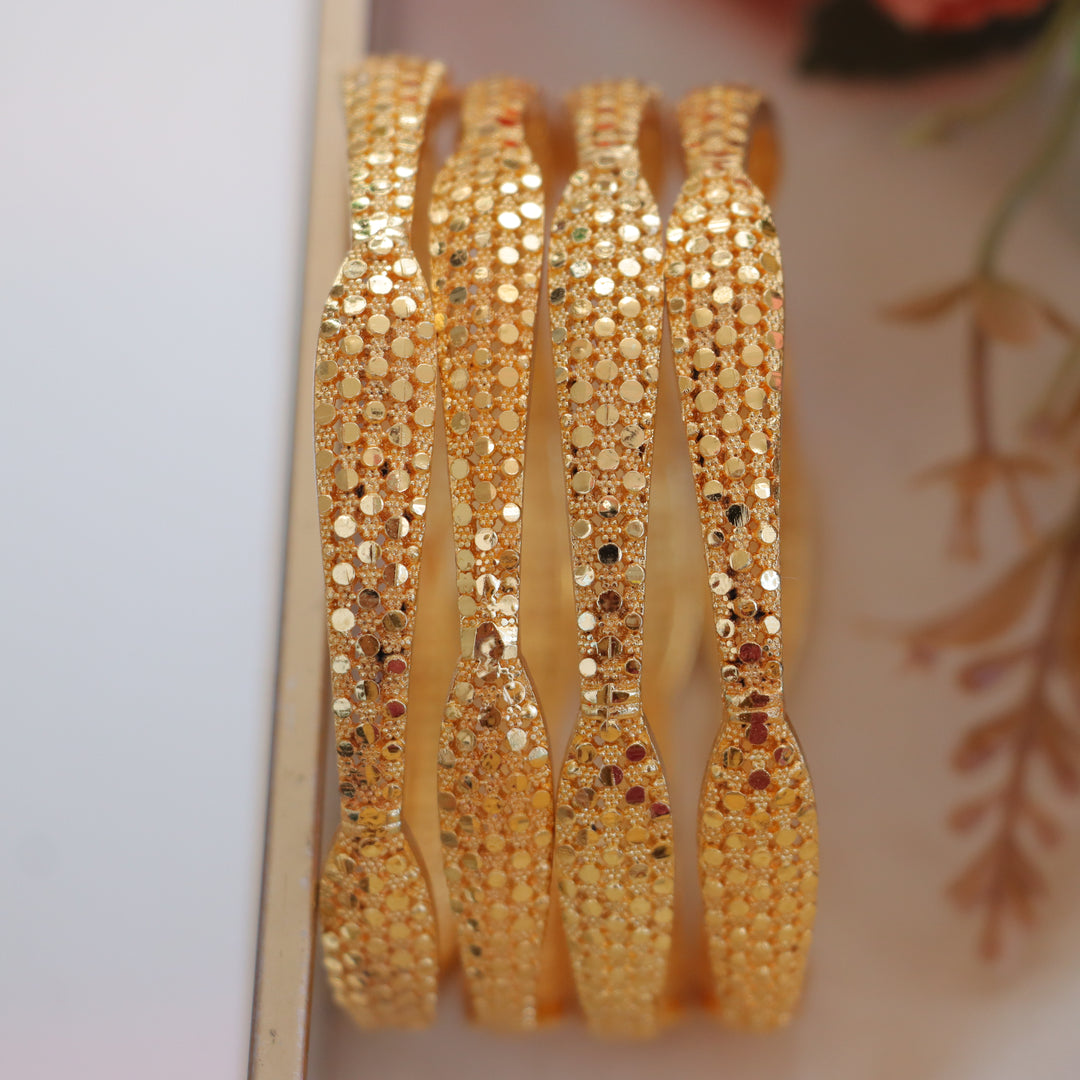 Gold Plated Bangles for Weddings and Festivals