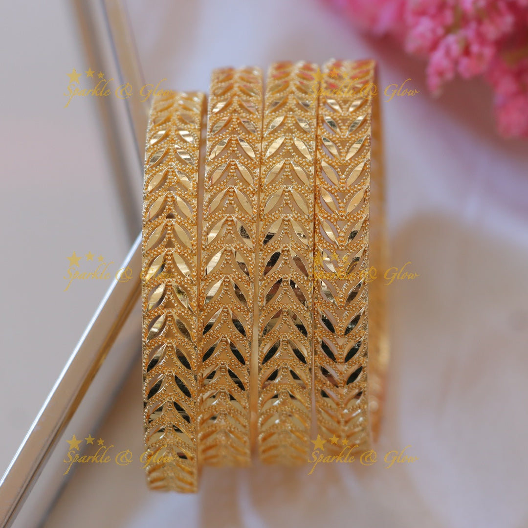 Celebrate in Style with Radiant Gold Bangles