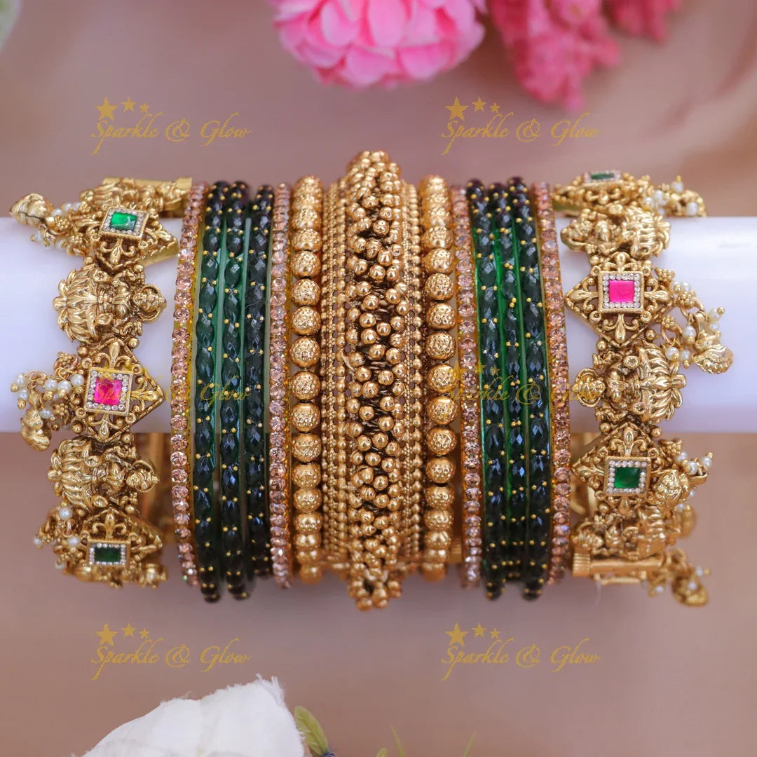 Exquisite Lakshmi Gungroo Bangles for Bridal Elegance