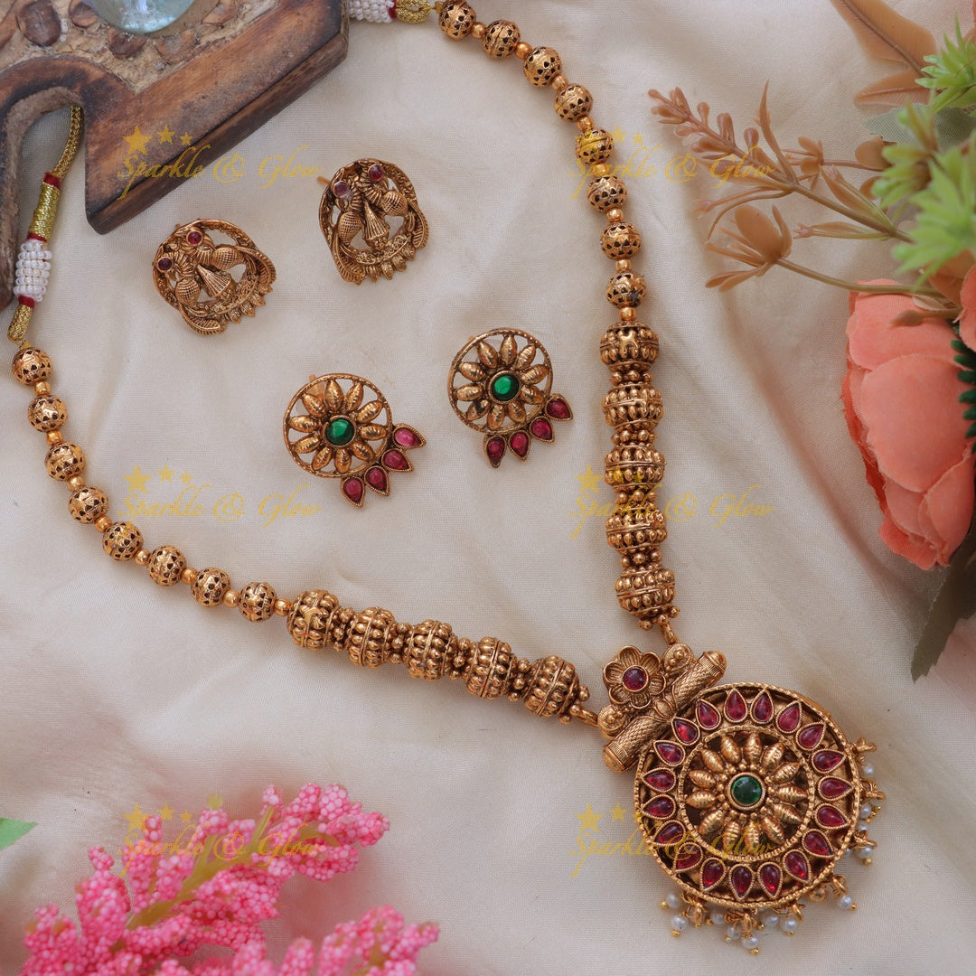 Exquisite Gold Style Reversible Peacock Necklace for Weddings