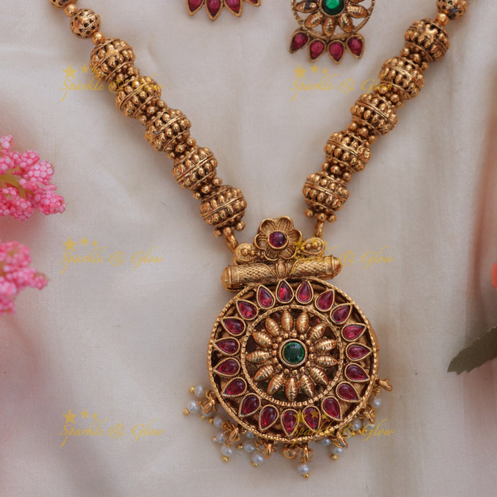 Exquisite Gold Style Reversible Peacock Necklace for Weddings
