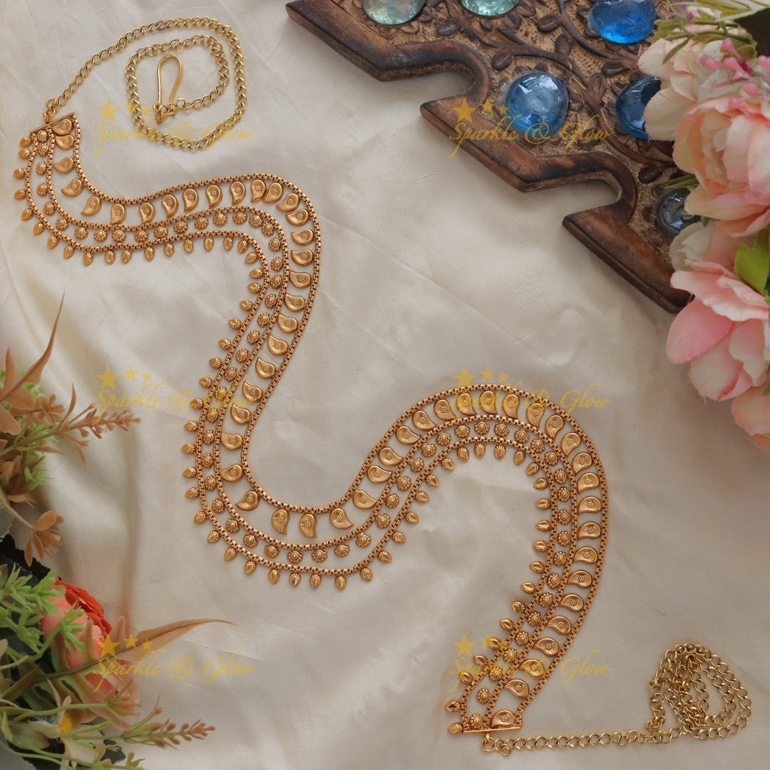 Exquisite Gold Look Hip Chain for Weddings