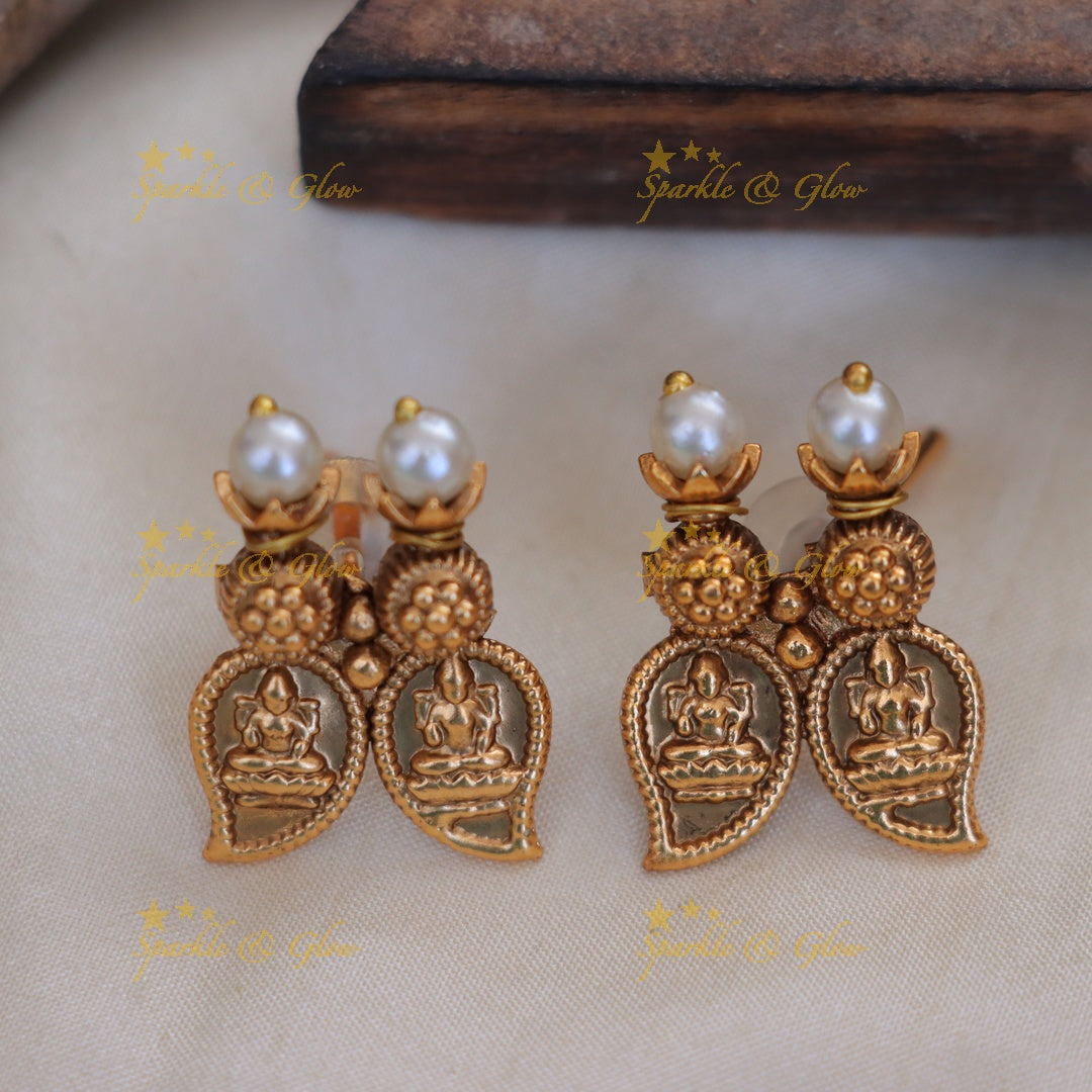 Exquisite Mango Lakshmi Necklace - Gold Finish