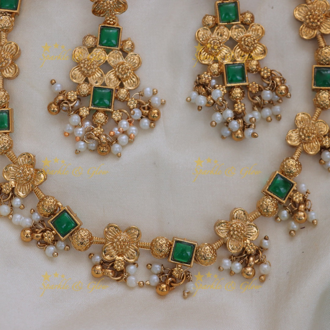 Exquisite Gold Pearl Necklace for Celebrations