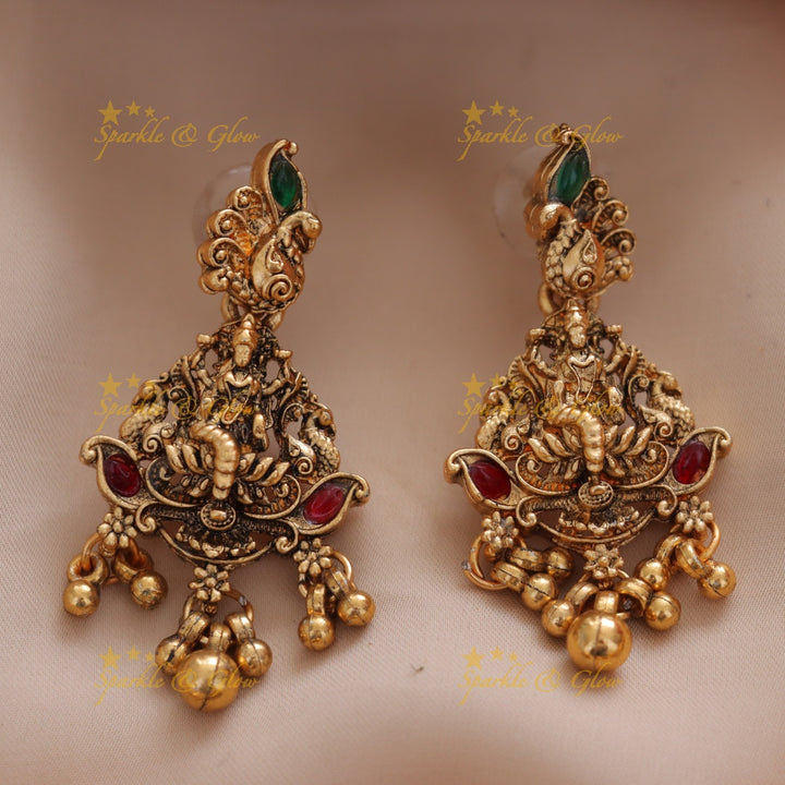 Exquisite Lakshmi Peacock Gold Beads Necklace Collection