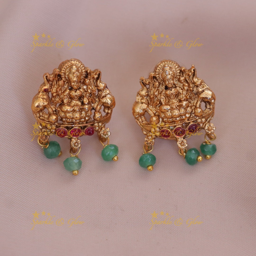 Exquisite Lakshmi Temple Gold Necklace Set Online