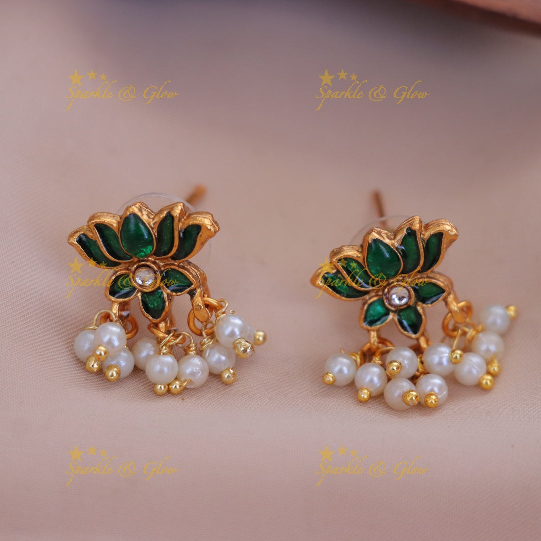 Elegant Lotus Necklace for Weddings and Festive Occasions