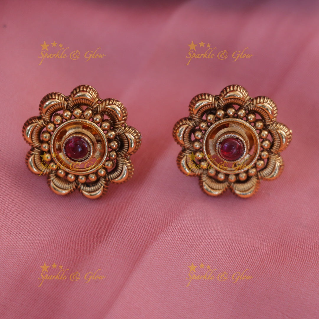 Elegant Floral Elephant Necklace - Festive Glamour