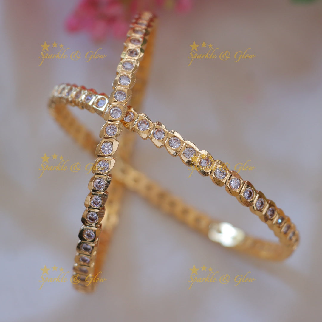 Exquisite Gold-Plated Bangles for Festive Grandeur