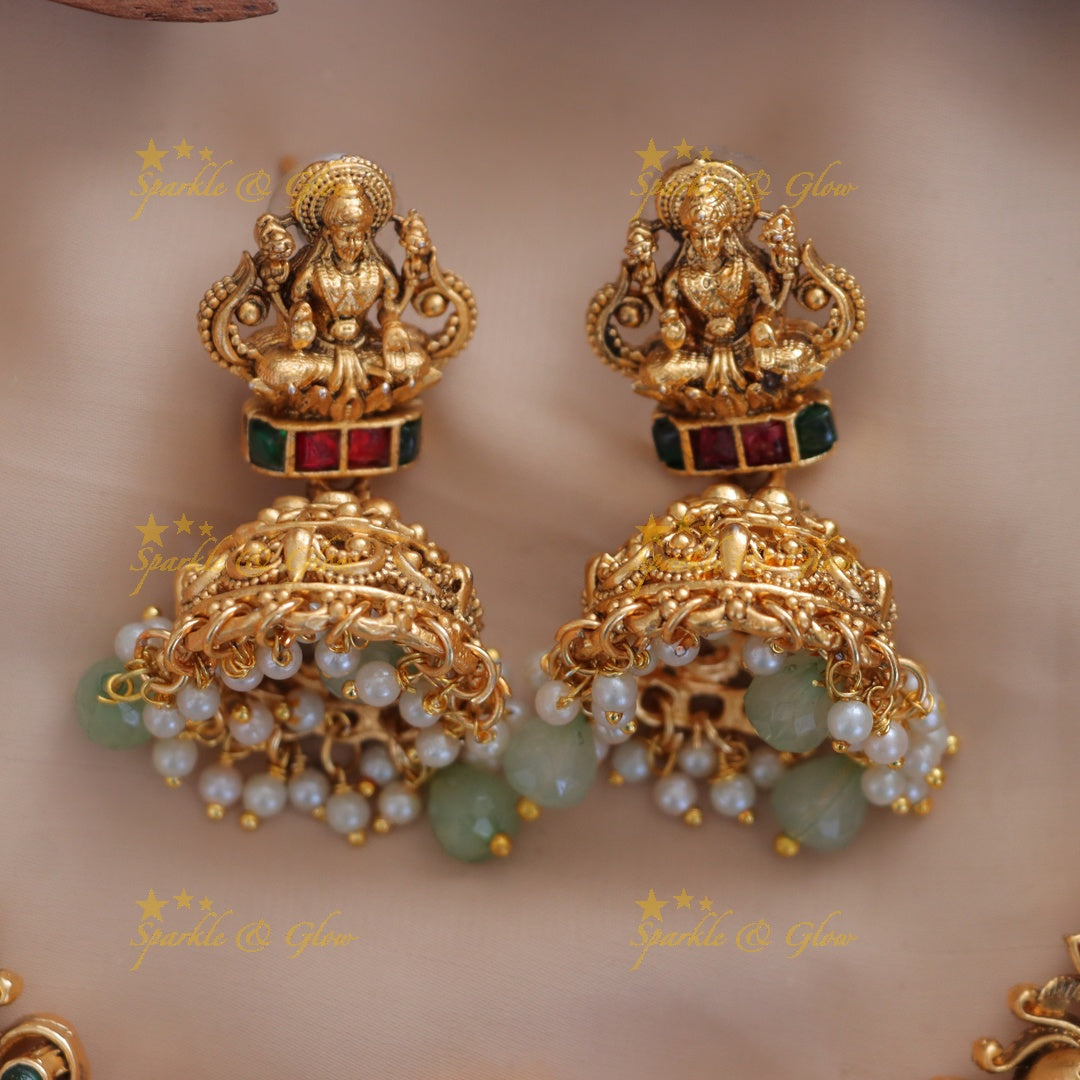 Lakshmi Peacock Necklace: Elegance in Imitation Gold