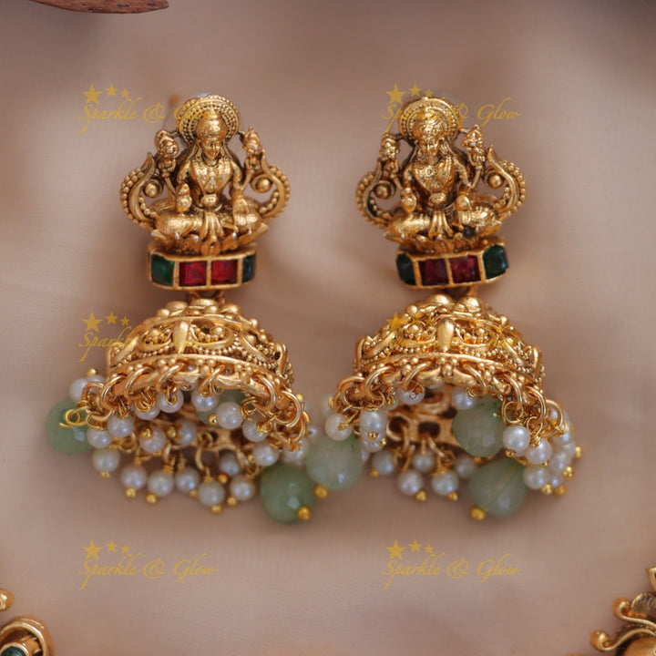 Lakshmi Peacock Necklace: Elegance in Imitation Gold