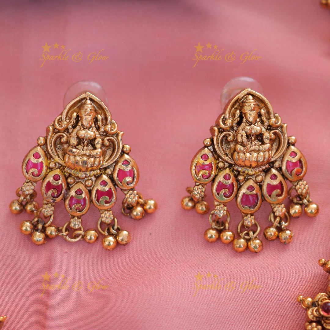 Exquisite Lakshmi Necklace for Festive Elegance