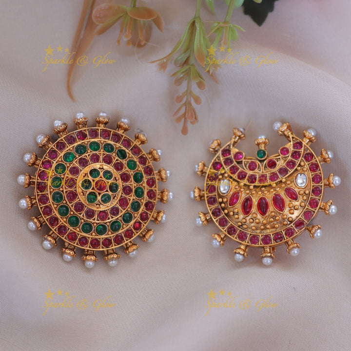 Exquisite Floral Half Moon Pearl Hairpiece Online