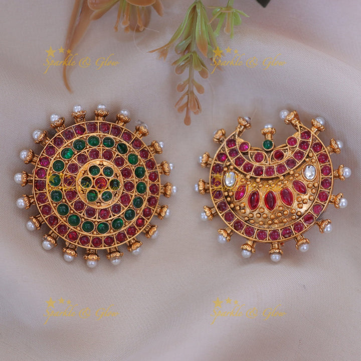 Exquisite Floral Half Moon Pearl Hairpiece Online