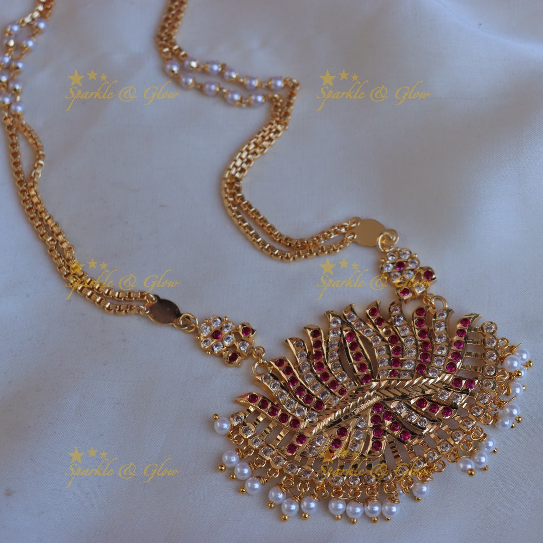 Lotus Pearl Pendant Necklace - Elegance Redefined