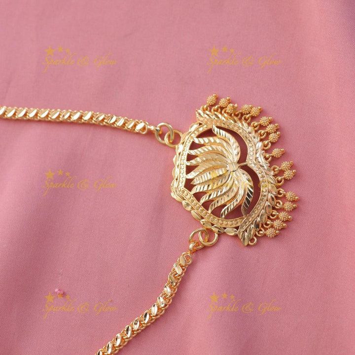 Exquisite Lotus Gold Beads Necklace for Weddings & More