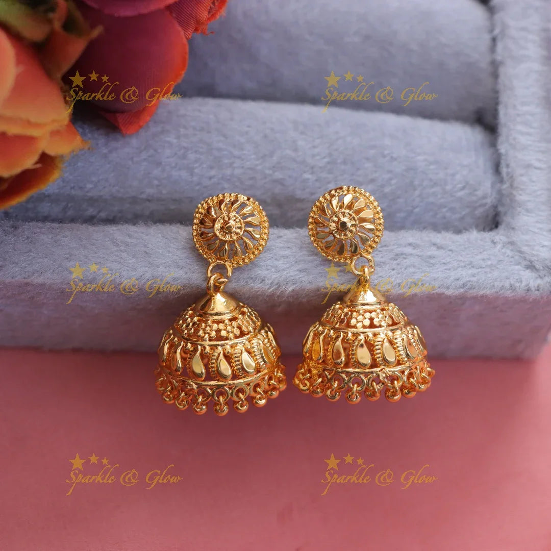 Exquisite Lotus Gold Beads Necklace for Weddings & More