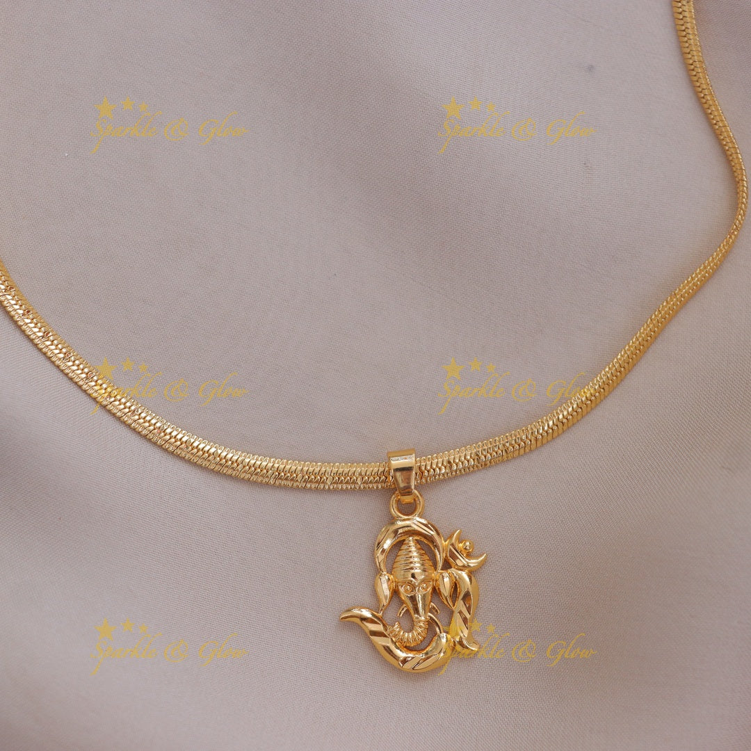 Elegant Om Ganesh Pendant Necklace for Every Occasion