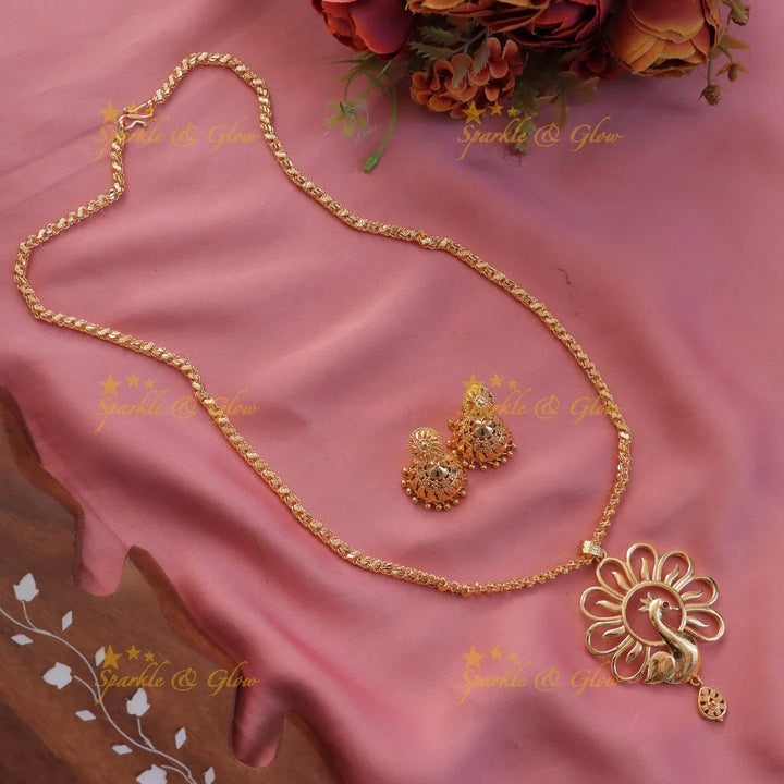 Elegant Peacock Necklace Set for Stunning Weddings