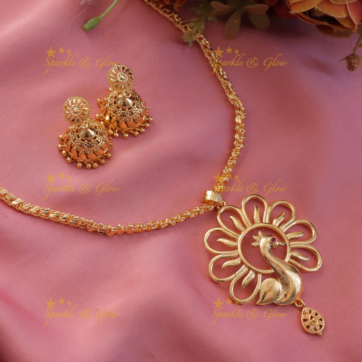 Elegant Peacock Necklace Set for Stunning Weddings
