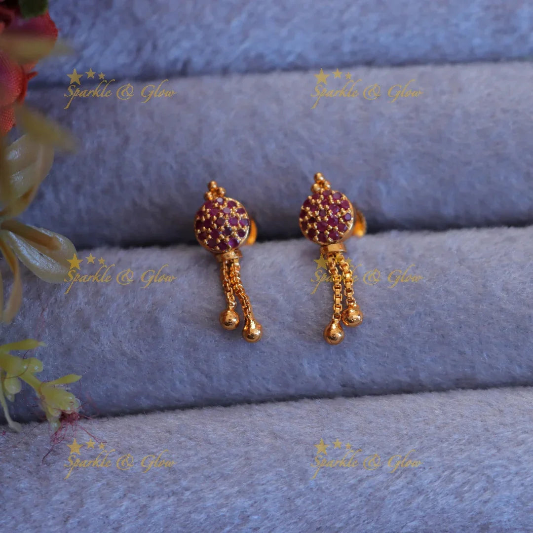 Exquisite Gold-Plated Stone Festive Necklace
