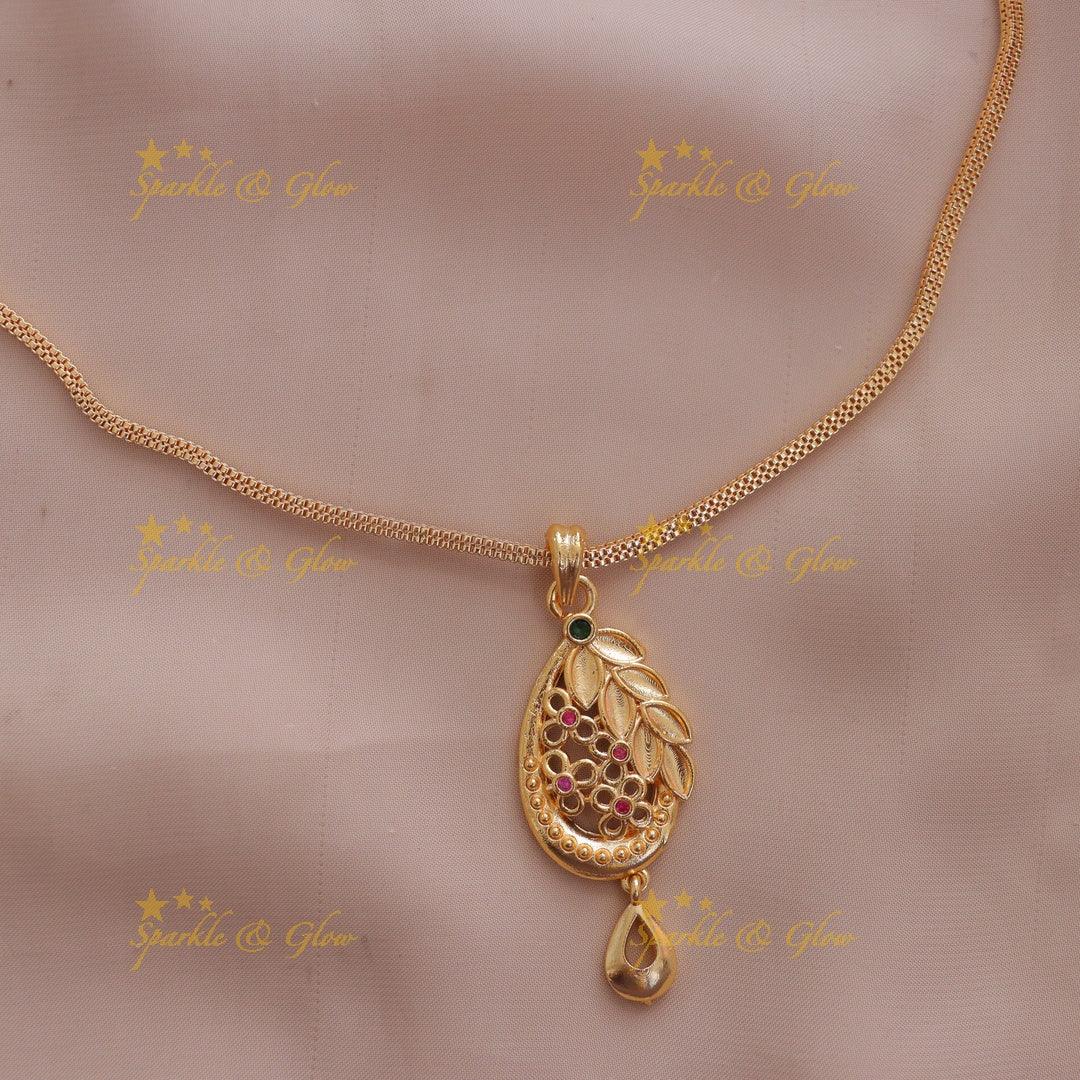 Elegant Gold Tone Necklace for Weddings & Festive Wear