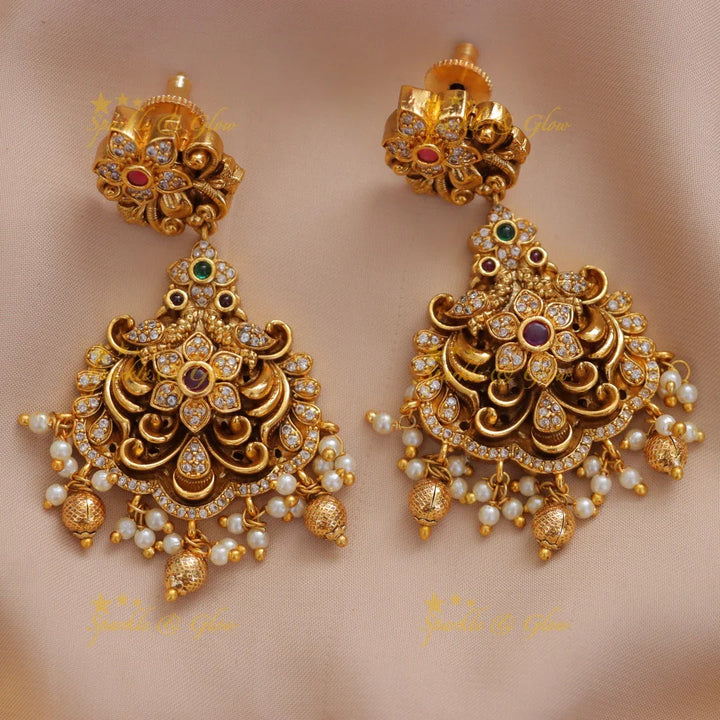 Exquisite Elephant God Idol Gold Necklace - Festive Glam(Preorder)