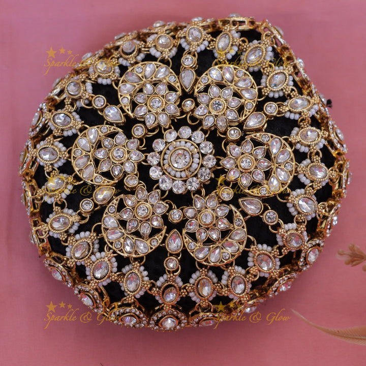 Elegant Bridal Floral Hair Bun - Exquisite Design