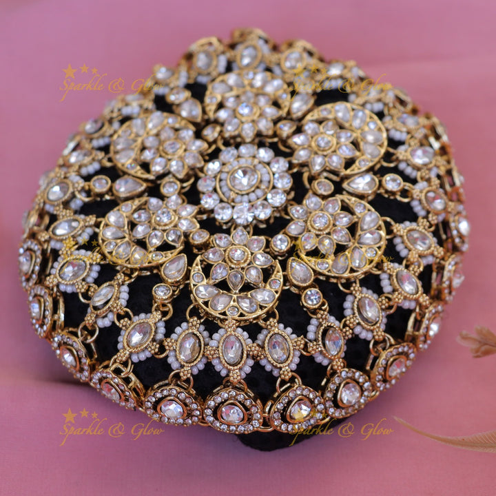 Elegant Bridal Floral Hair Bun - Exquisite Design