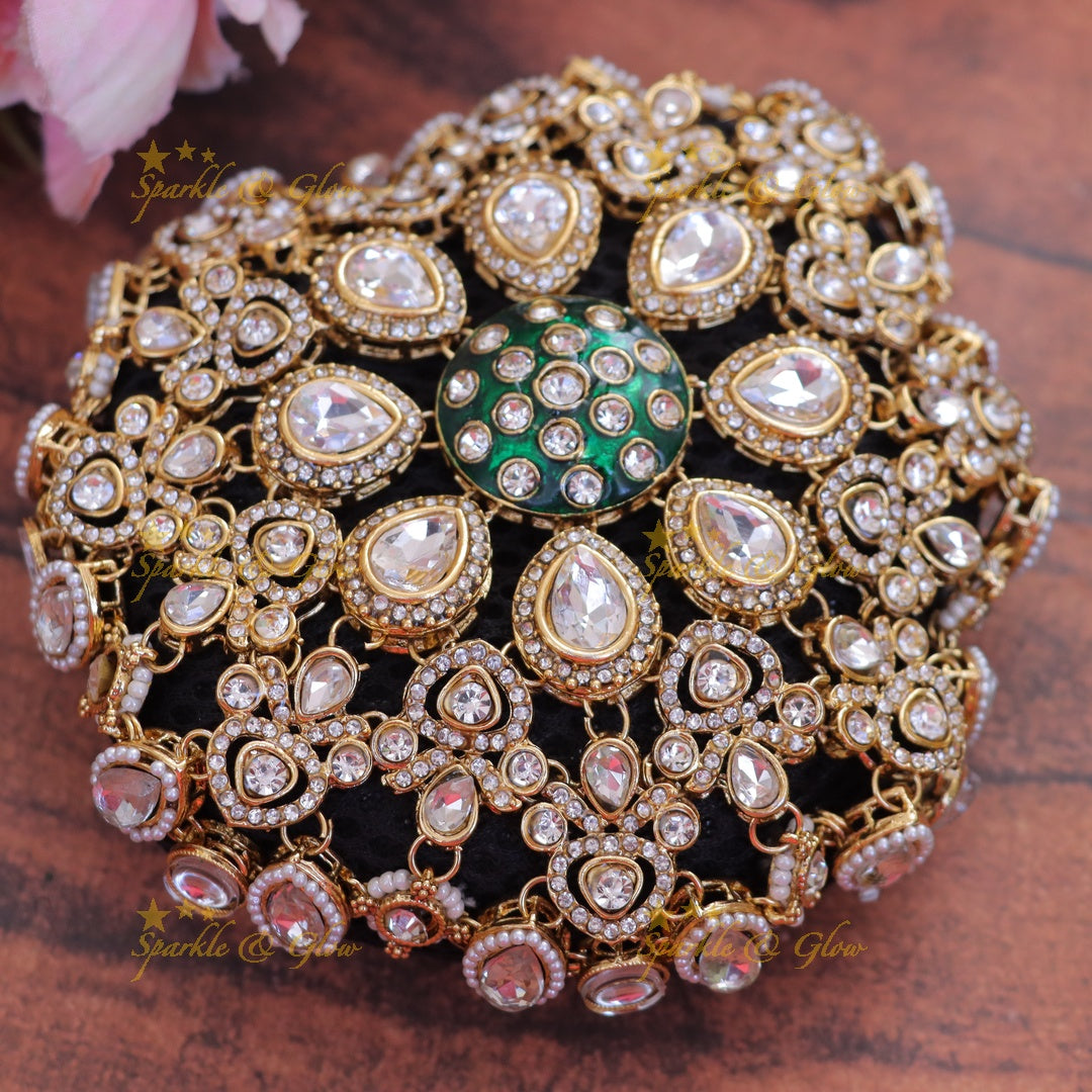 Exquisite Gold Hair Ornament for Weddings