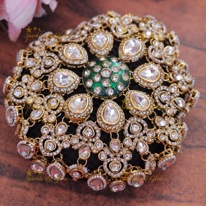 Exquisite Gold Hair Ornament for Weddings