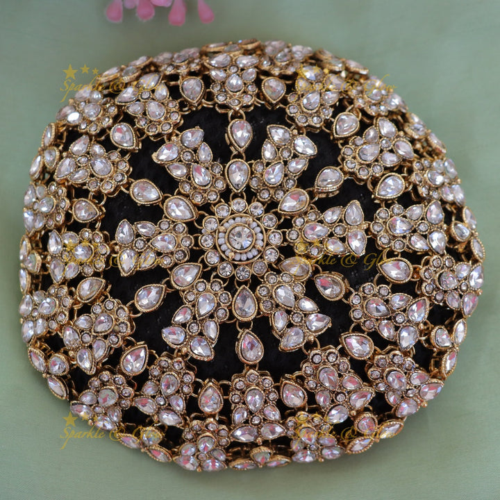 Exquisite Floral Bun Hair Accessory for Weddings