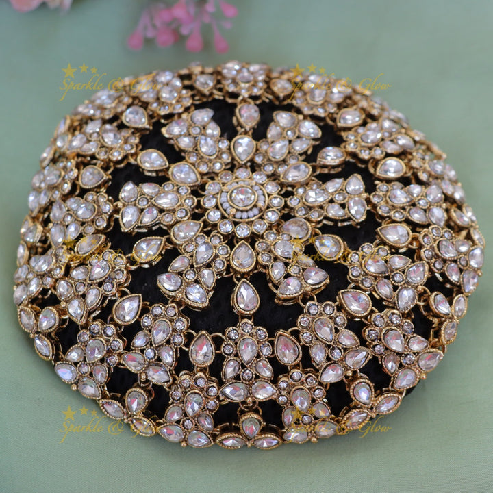 Exquisite Floral Bun Hair Accessory for Weddings