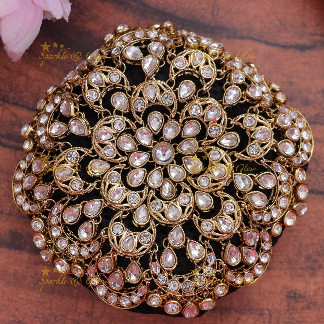 Exquisite Bridal Hair Bun Jewelry for Majestic Weddings