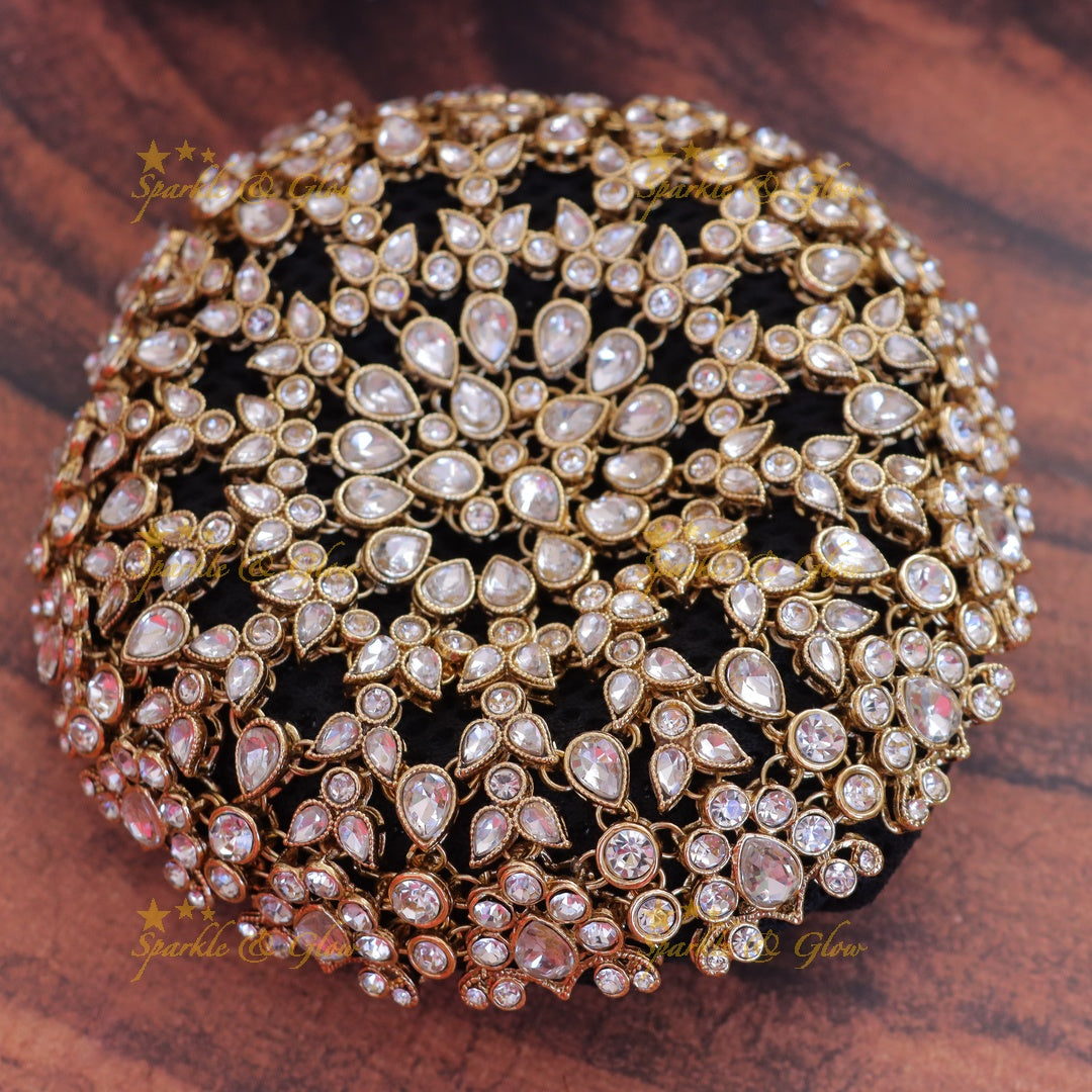 Elegant Mango Floral Hair Bun - Wedding Accessory