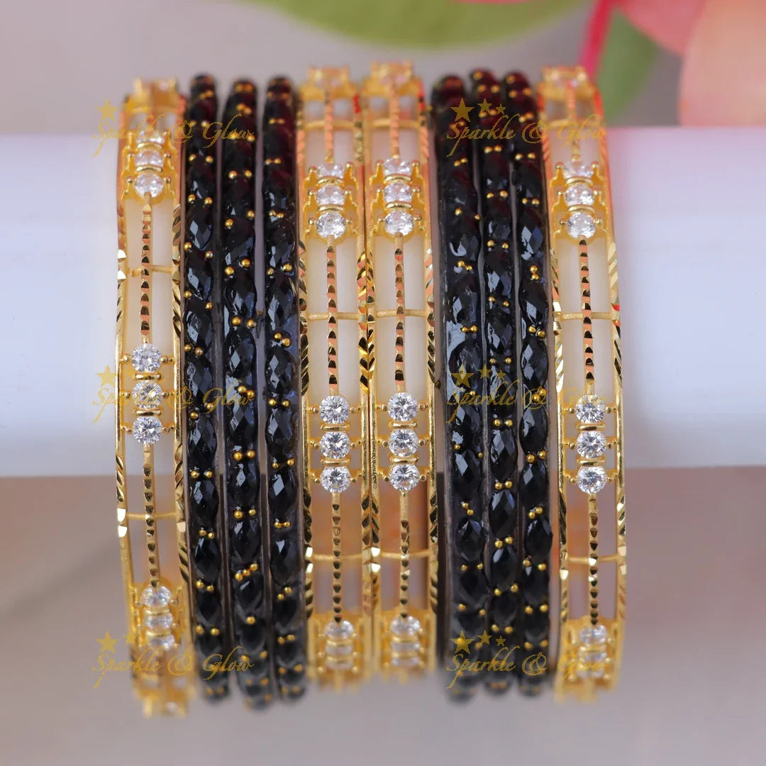 Exquisite Micro Gold Plated Bridal Bangle Set Online