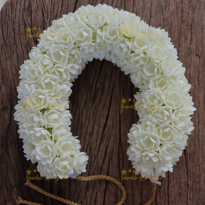Elegant White Flower Gajra for Festive Celebrations