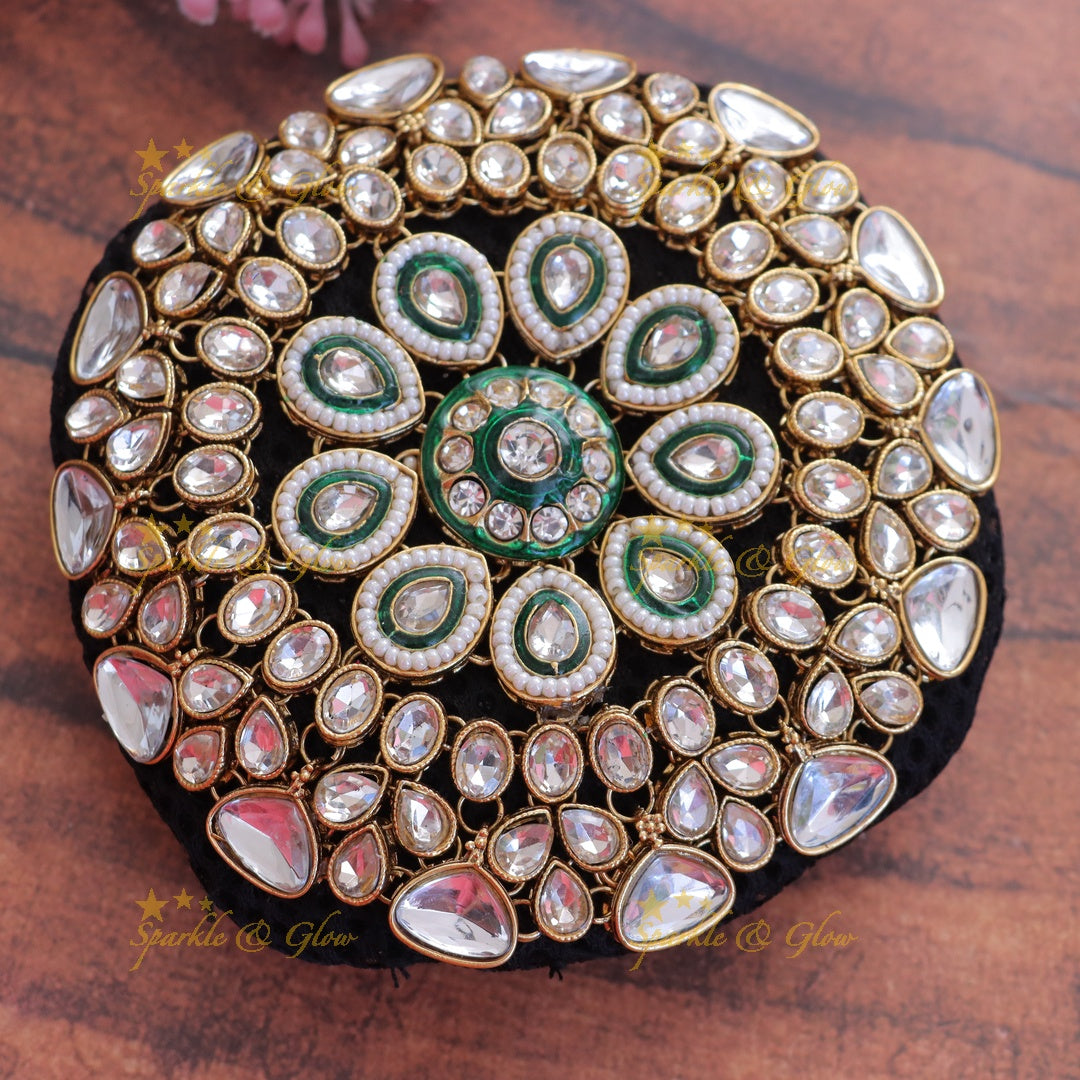 Exquisite Floral Gold Bridal Hair Accessory