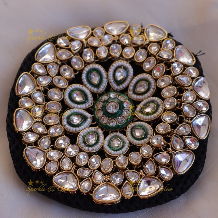 Exquisite Floral Gold Bridal Hair Accessory