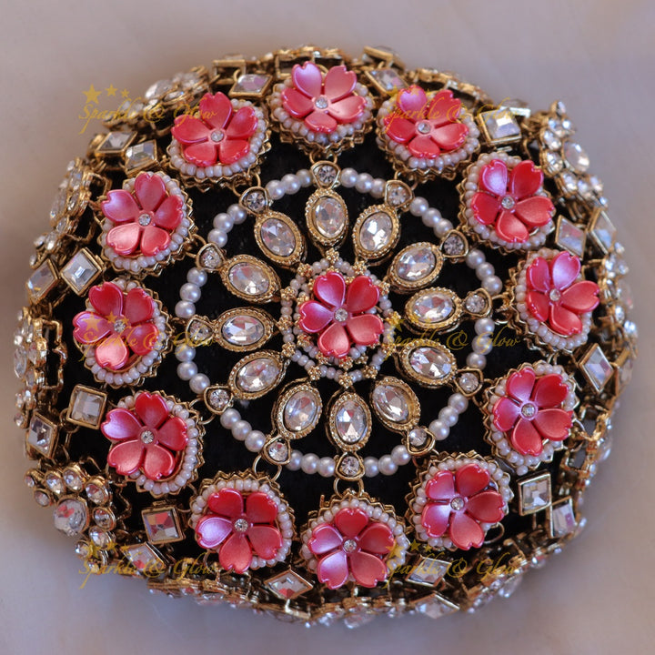 Exquisite Pearl & Floral Bridal Hair Bun Accessory